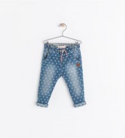 pantalón denim con goma 